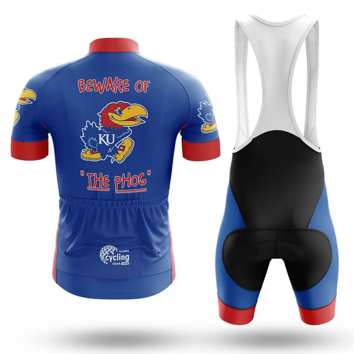 Phog Cycling Jersey Kit - Premium Polyester and Spandex Bib Shorts for ...